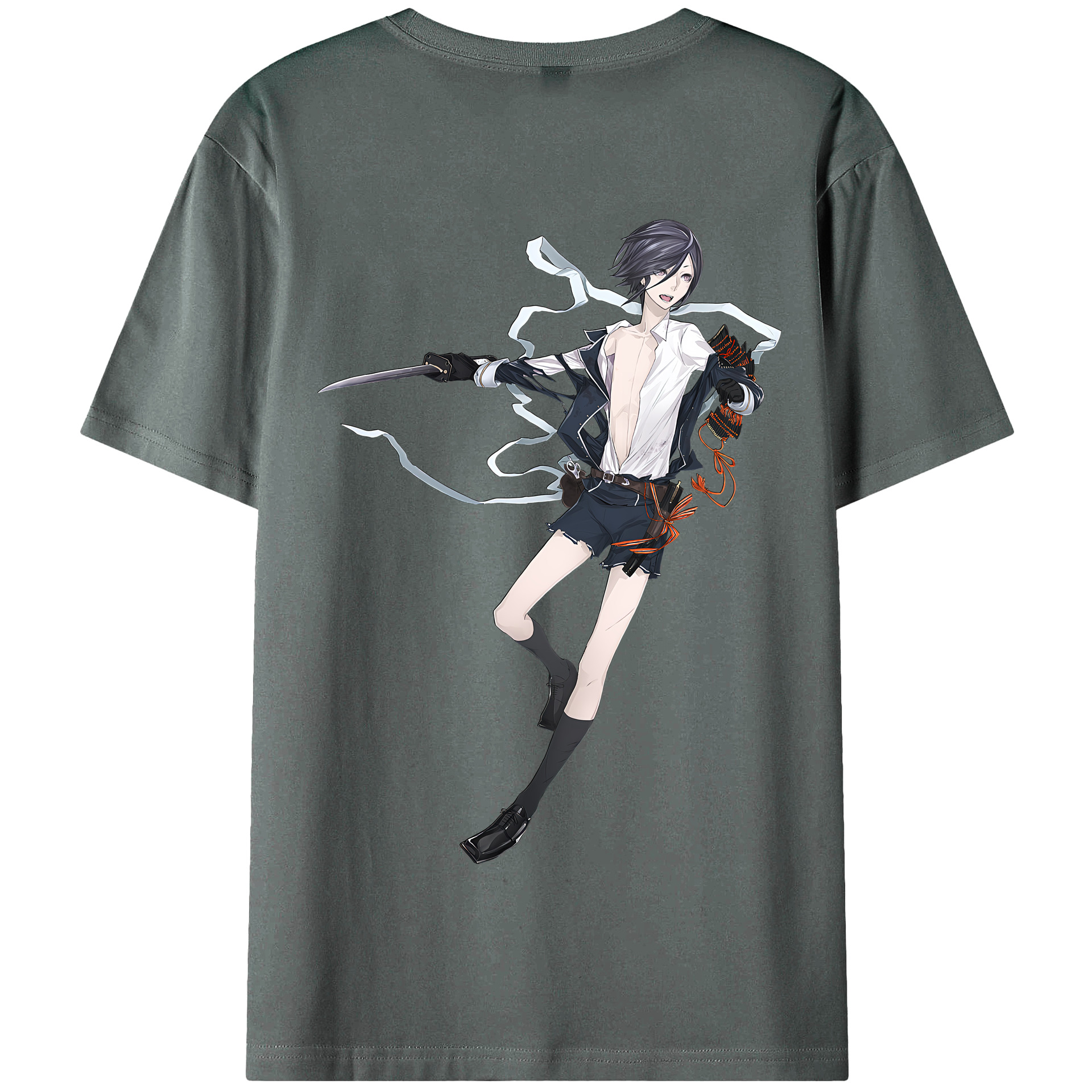 （画像用） 刀剣乱舞 Touken Ranbu 綿100％半袖Tシャツ（背面プリント）